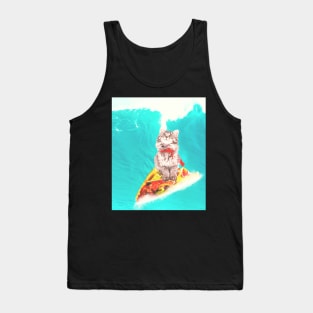 Kitty Cat Surfing Taco Tank Top